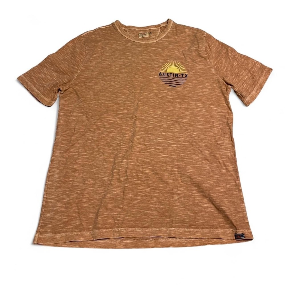 Faherty Orange and yellow Austin Texas tee